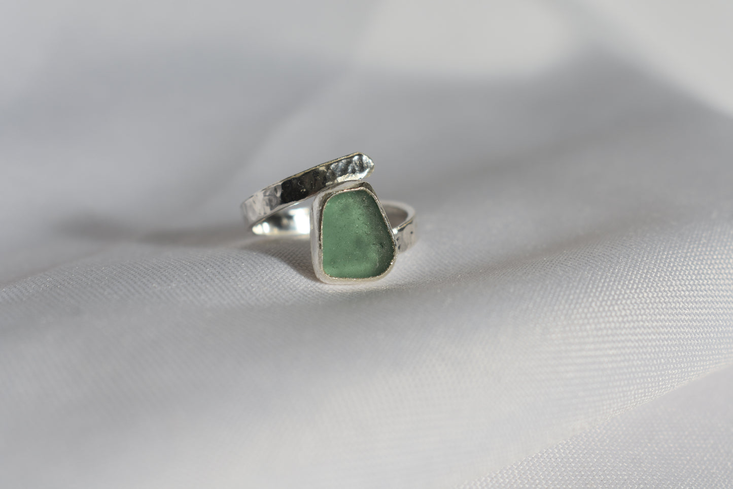 Adjustable Sea-glass Ring