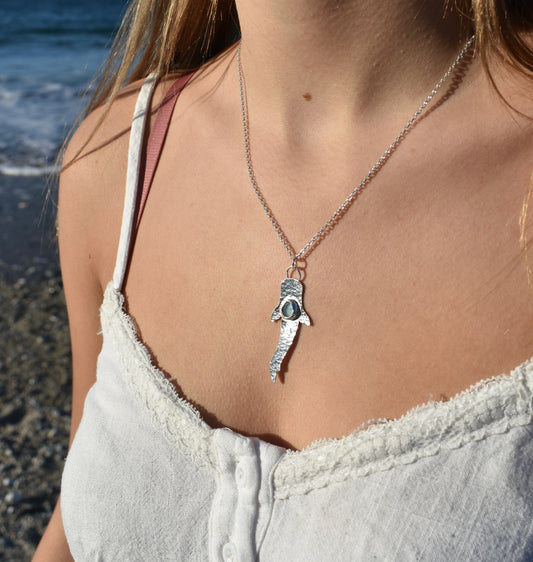 Sea-glass Whale Shark Necklace