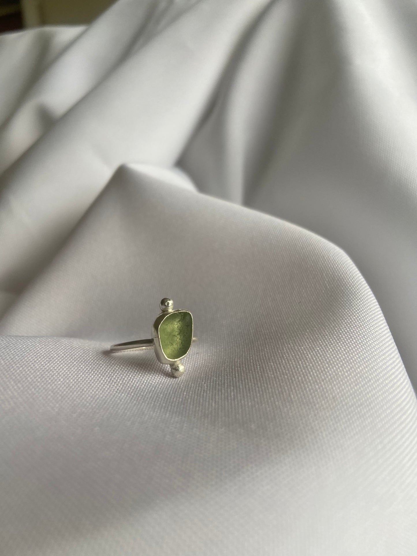 Embellished Sea-glass Ring