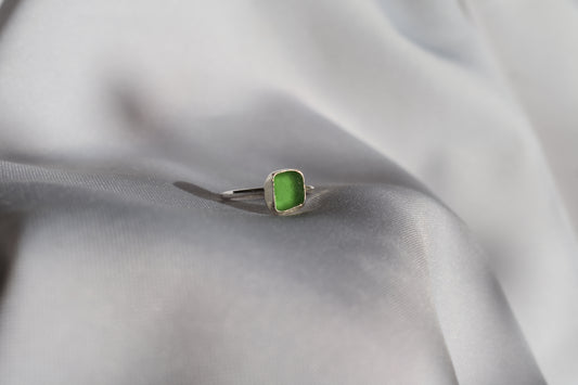 Green Sea-glass Ring