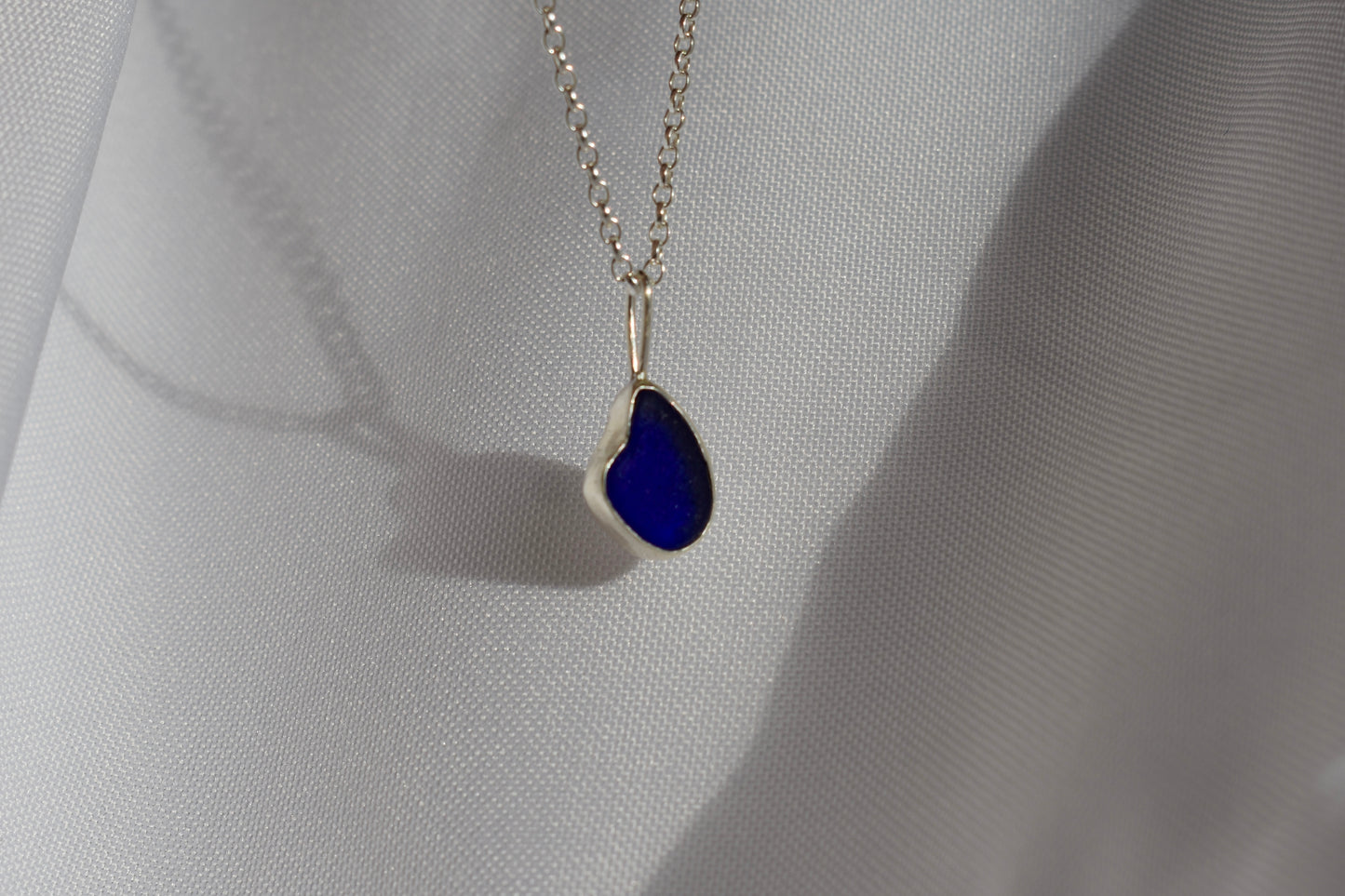 Blue Sea-glass Necklace