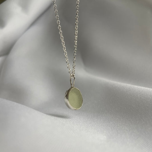 Pale Green Sea-glass Necklace