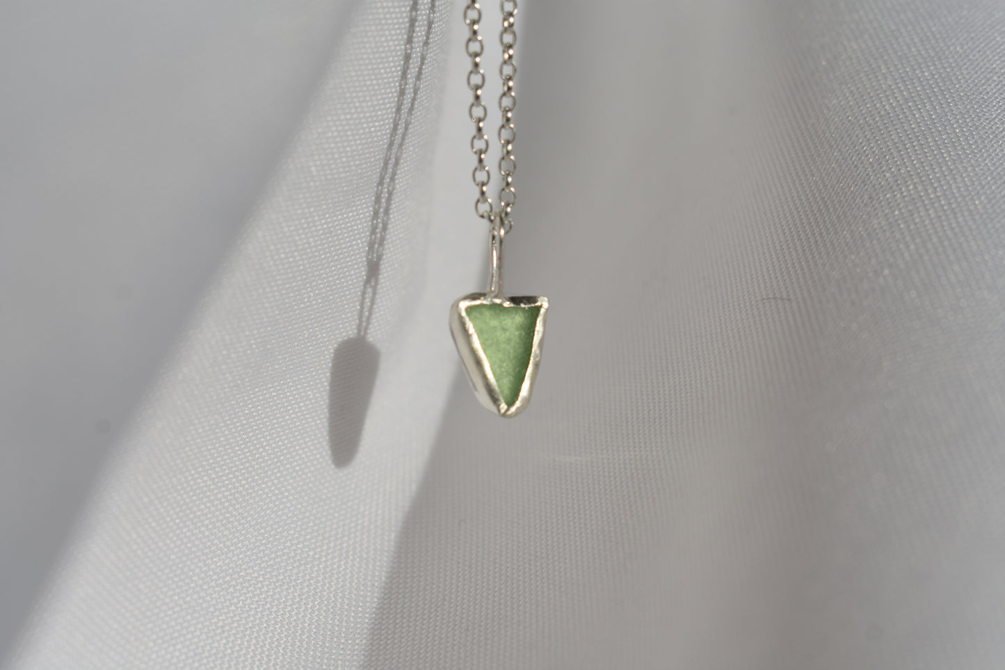 Pale Green Sea-glass Necklace