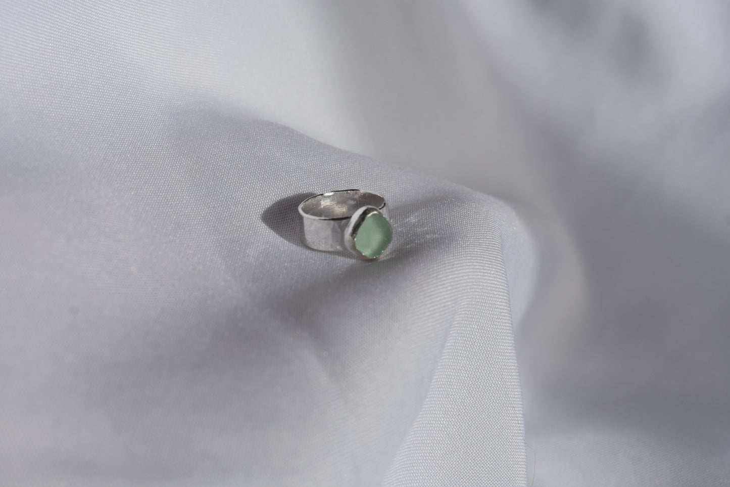 Ripple Band Sea-glass Ring