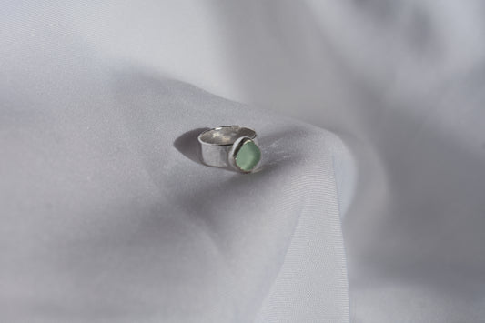 Ripple Band Sea-glass Ring
