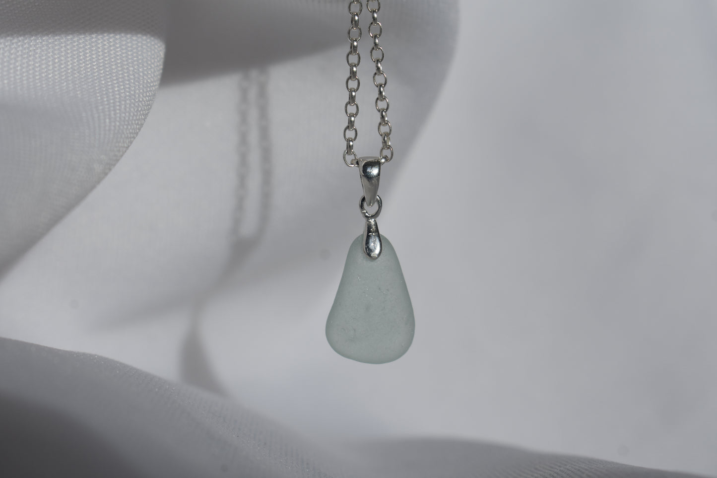 White Sea-glass Necklace