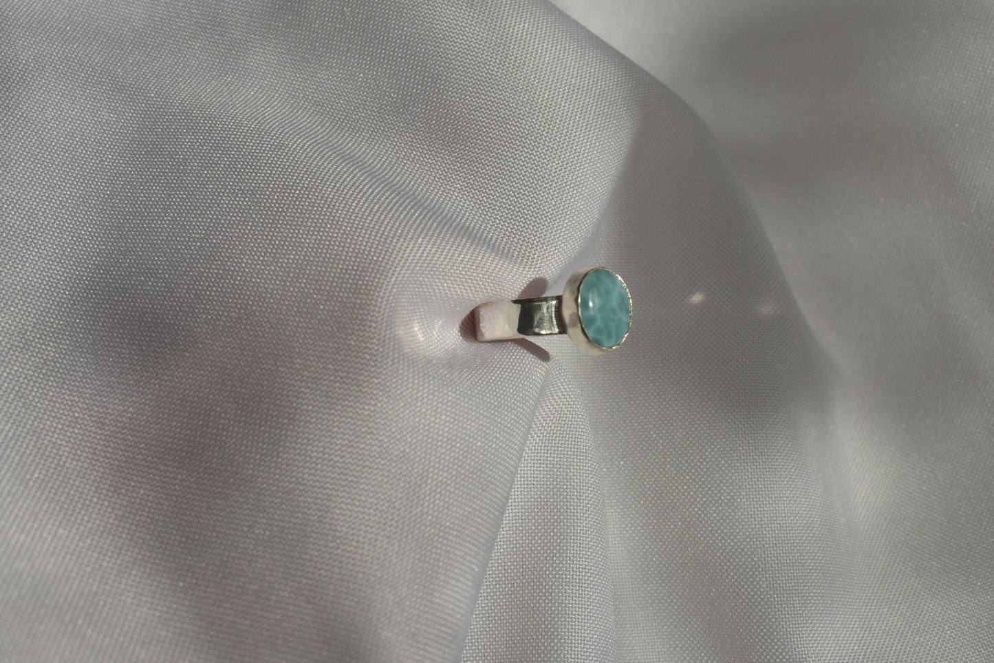 Chunky Larimar Ring