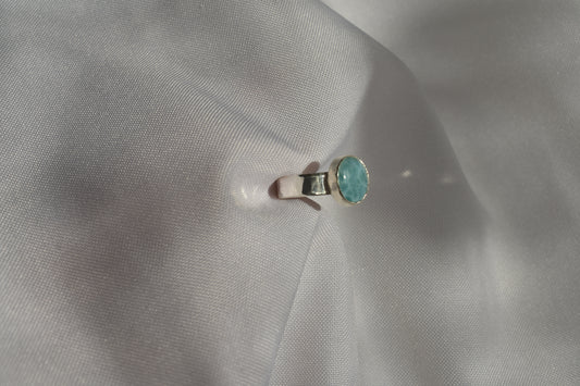 Chunky Larimar Ring