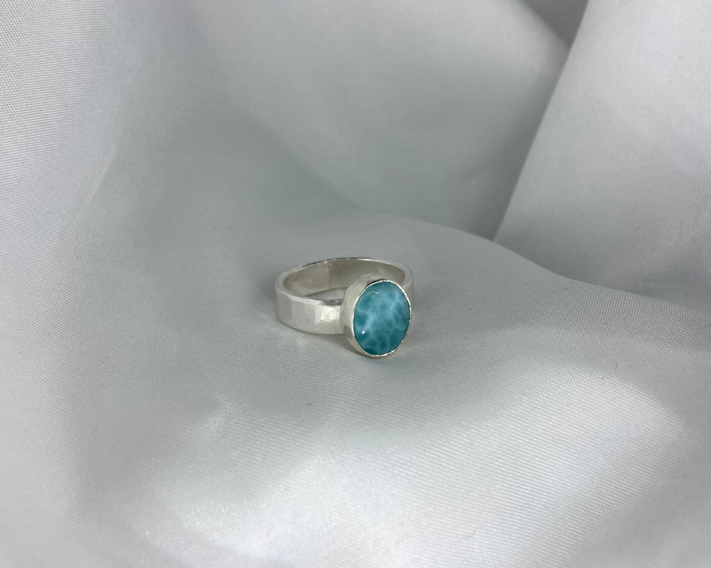 Chunky Larimar Ring