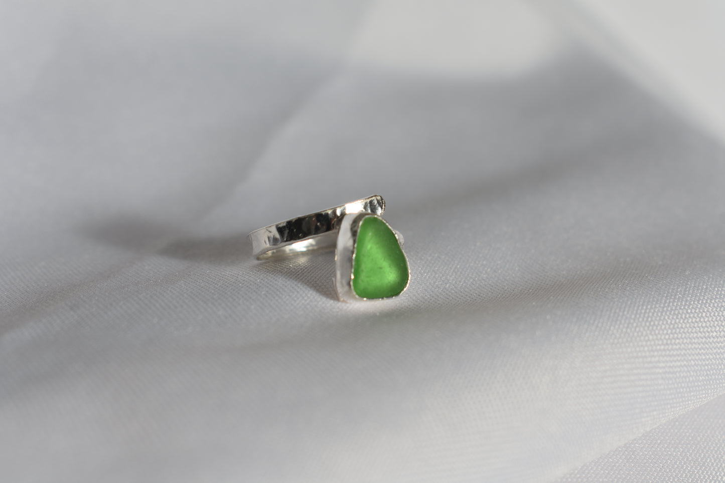 Adjustable Sea-glass Ring
