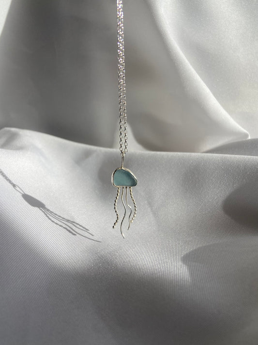 Blue Jellyfish Pendant