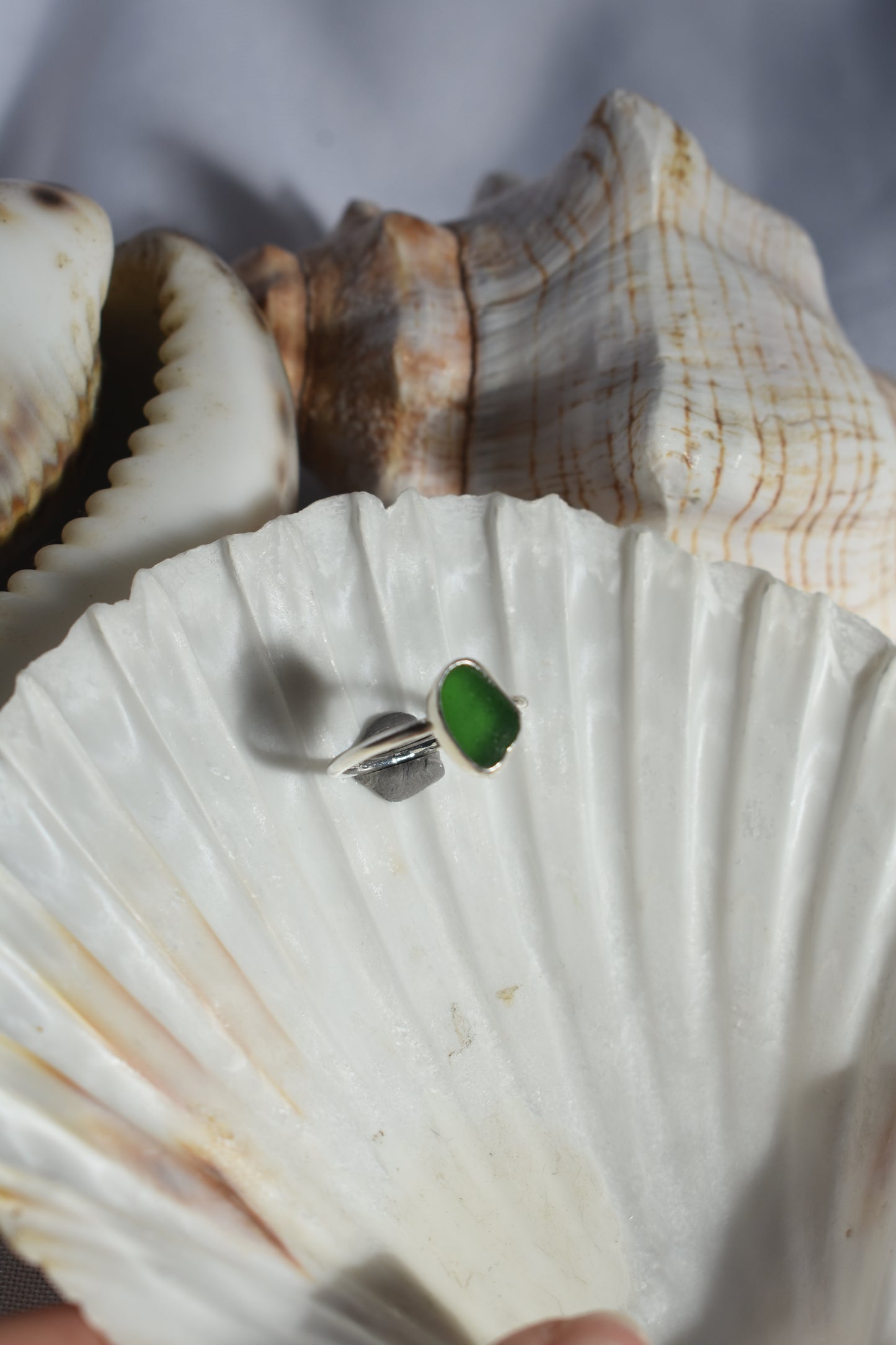Green Sea-glass Ring