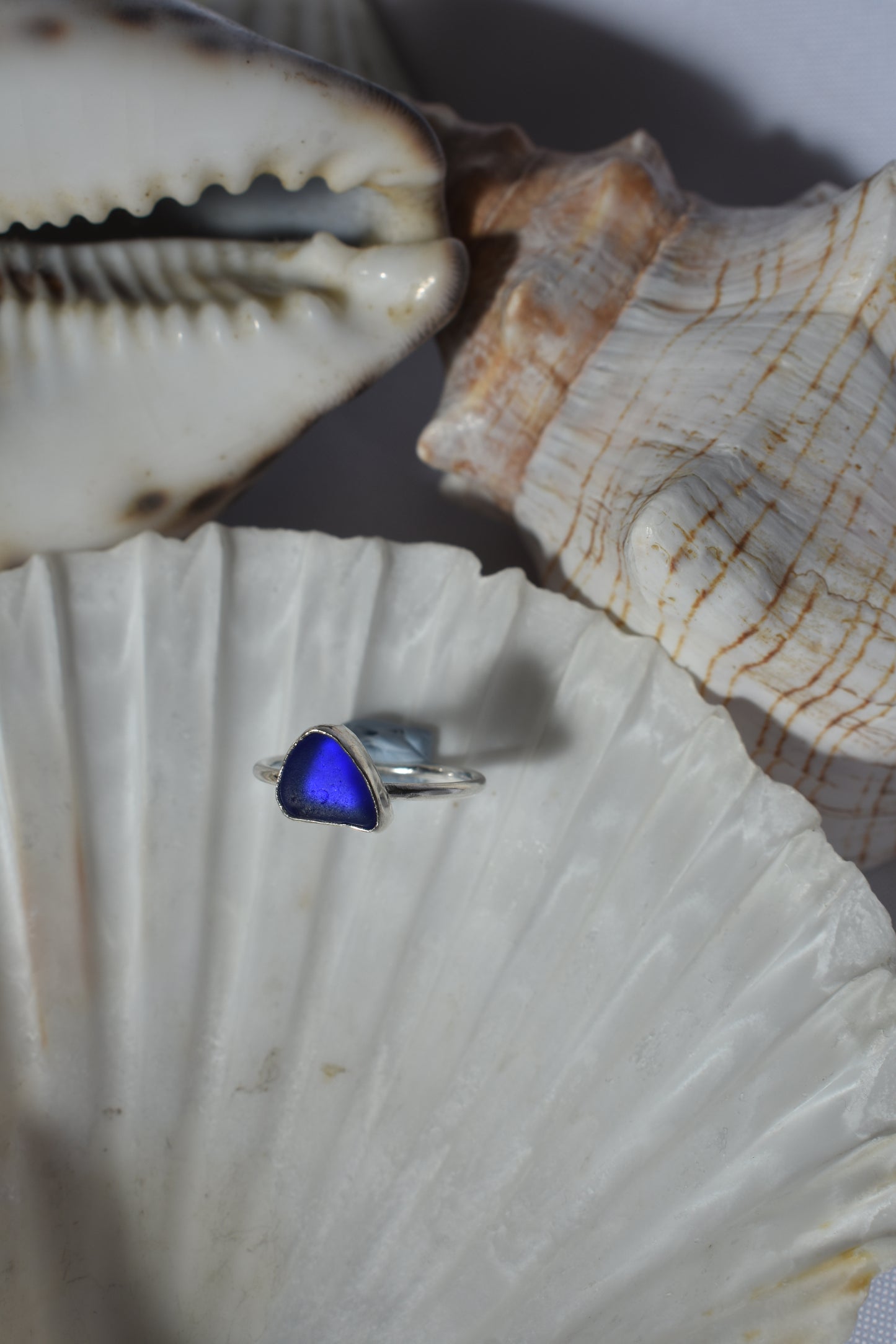 Cobalt Blue Sea-glass Ring