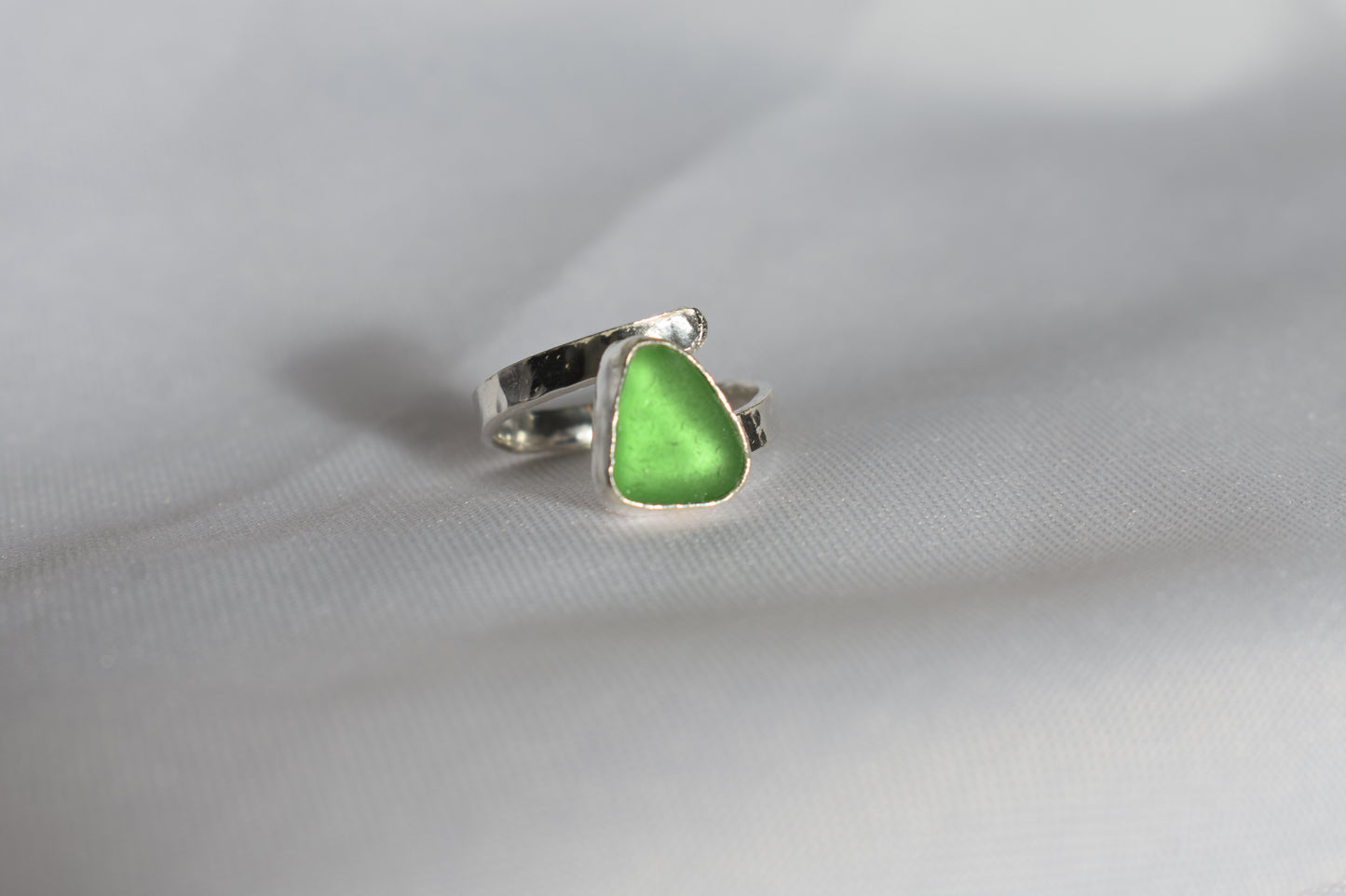 Adjustable Sea-glass Ring