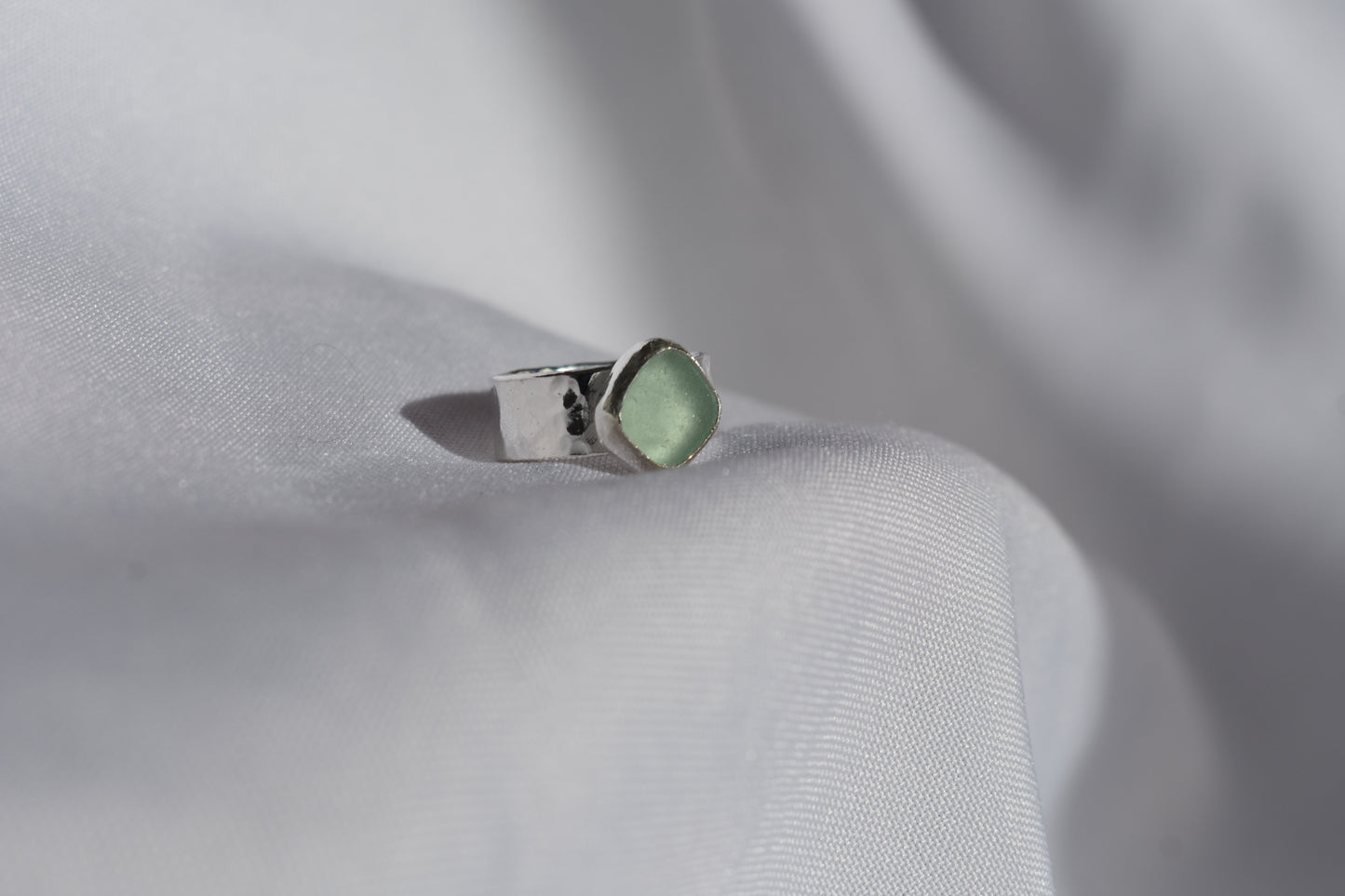 Ripple Band Sea-glass Ring