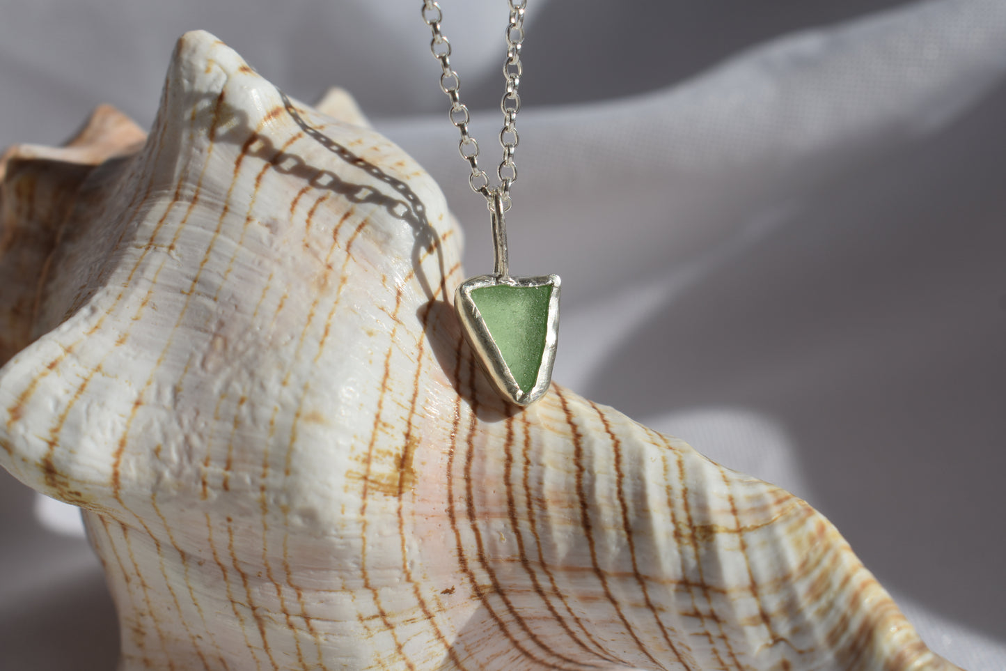 Pale Green Sea-glass Necklace