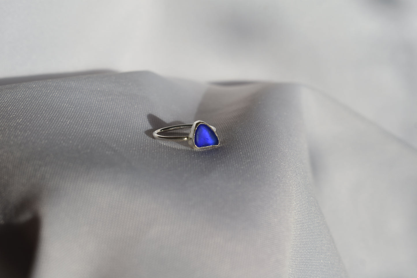 Cobalt Blue Sea-glass Ring