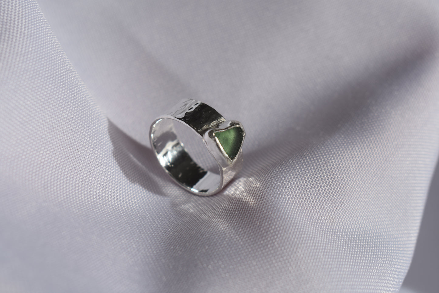 Ripple Band Sea-glass Ring