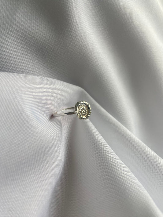 Silver Ammonite Ring