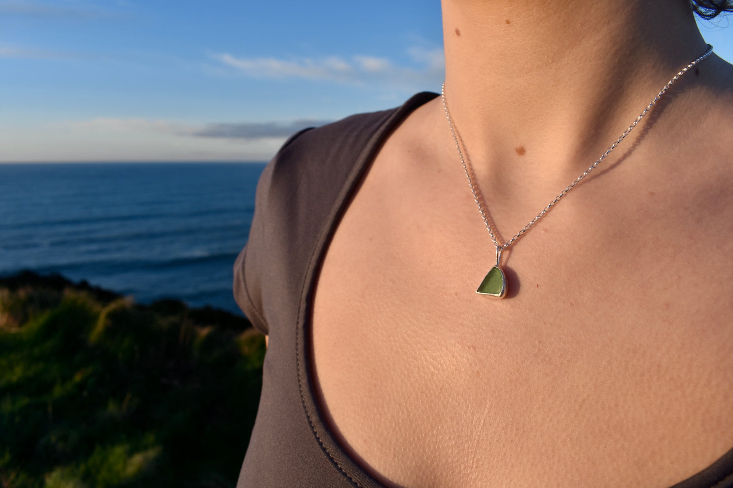 Green Sea-glass Necklace