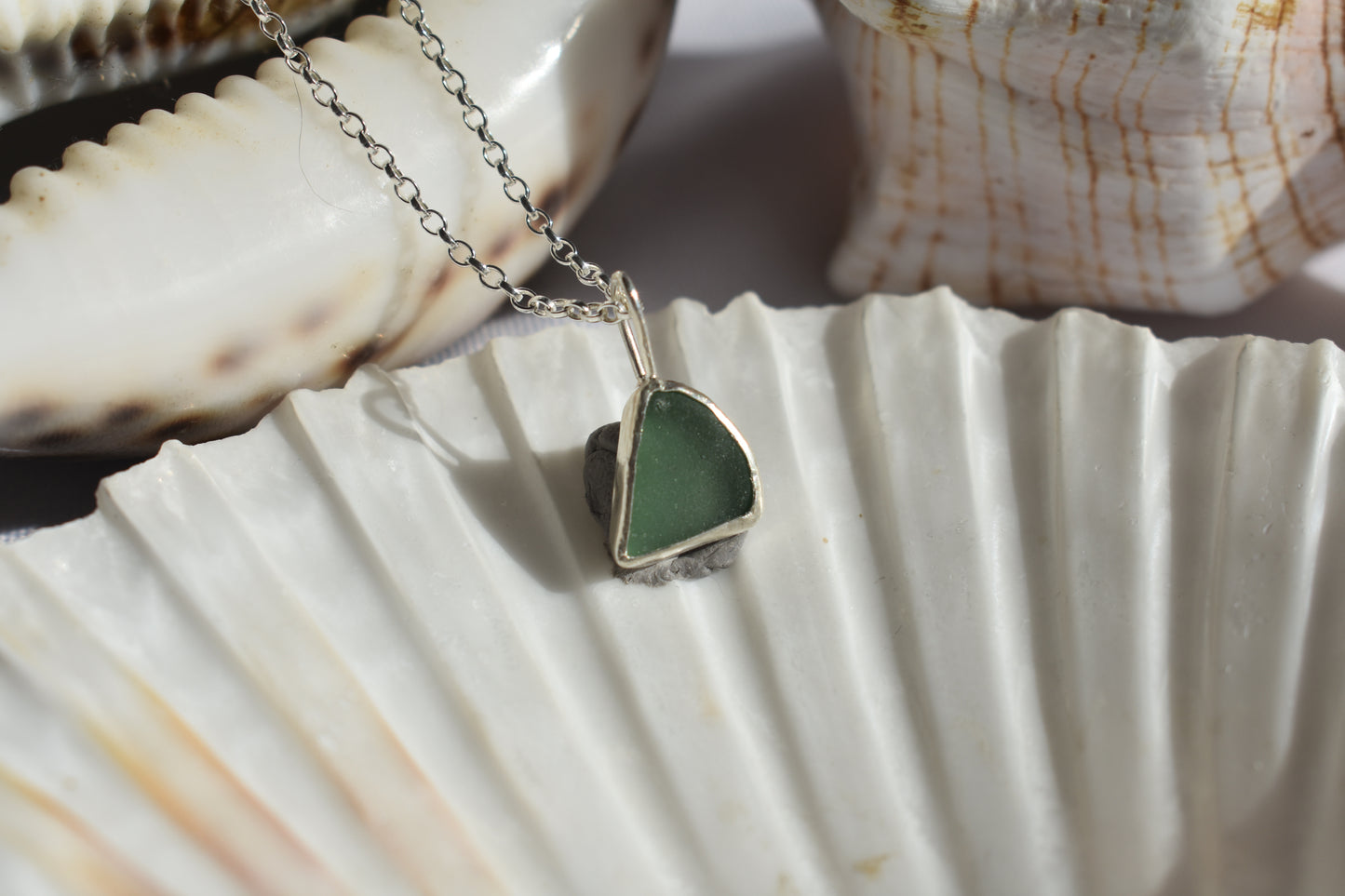 Green Sea-glass Necklace