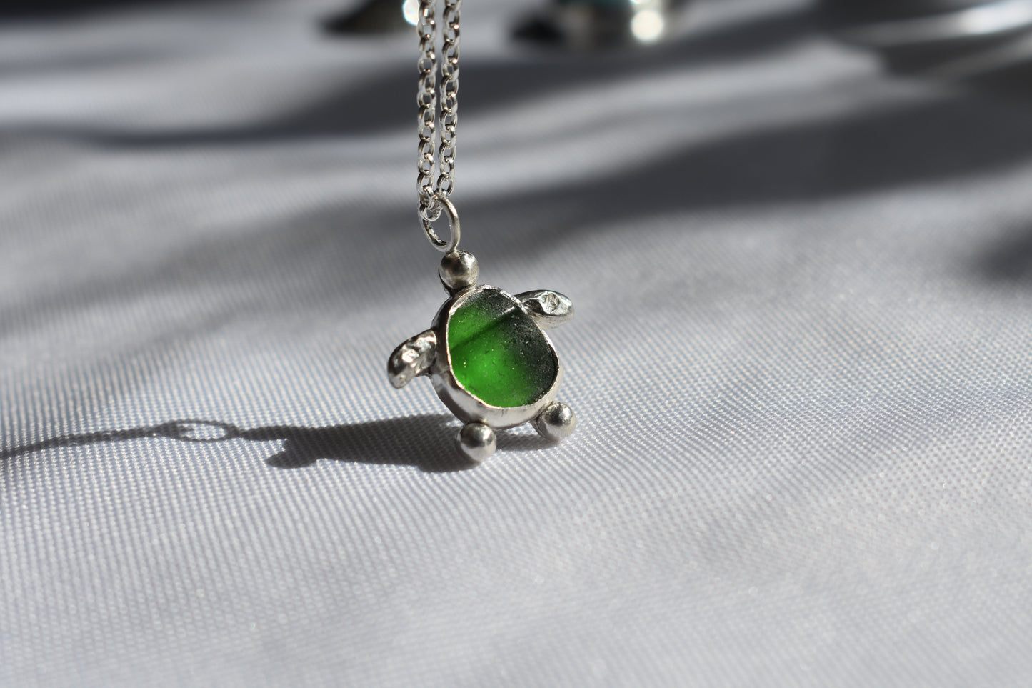 Sea-glass Turtle Pendant