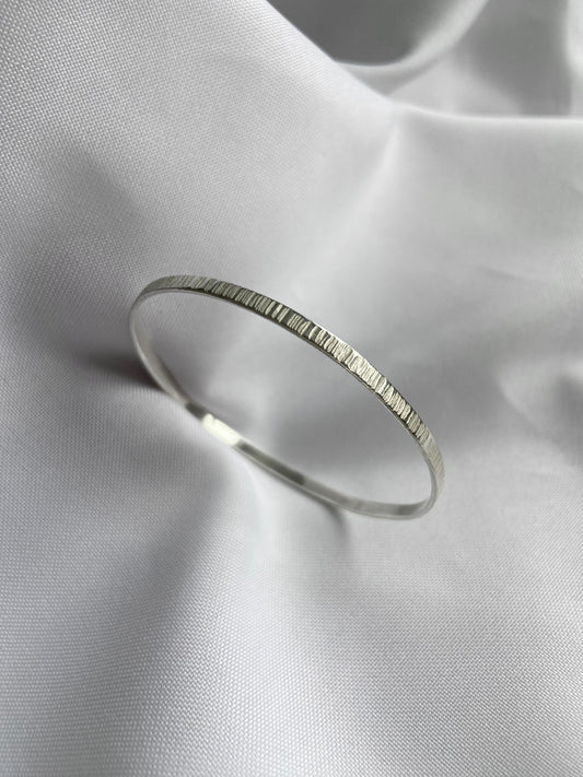 Hammered Striped Bangle