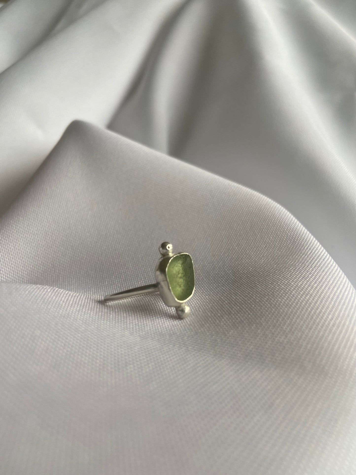 Embellished Sea-glass Ring