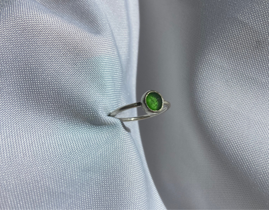 Green Sea-glass Ring