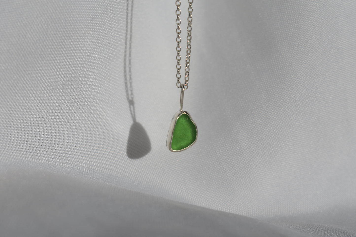 Bottle Green Sea-glass Necklace